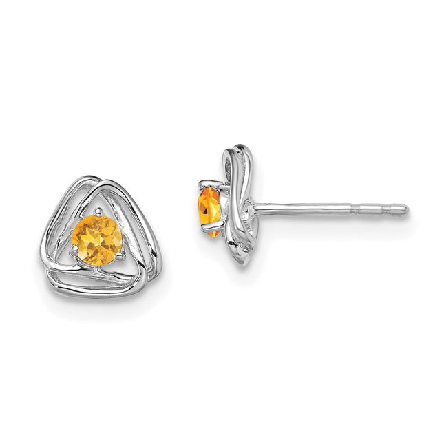 14k White Gold Earrings Style EM7395 - Classique Jewelry Inc.