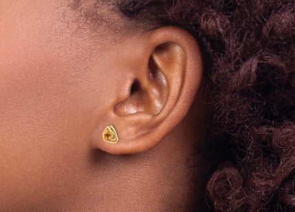 14k Citrine Post Earrings