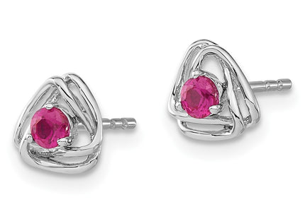 14k White Gold Earrings Style EM7395 - Classique Jewelry Inc.