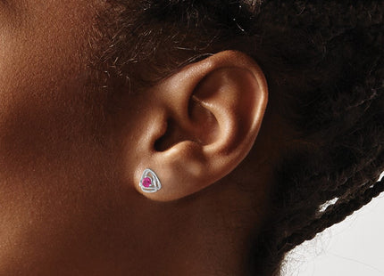 14k White Gold Earrings Style EM7395 - Classique Jewelry Inc.
