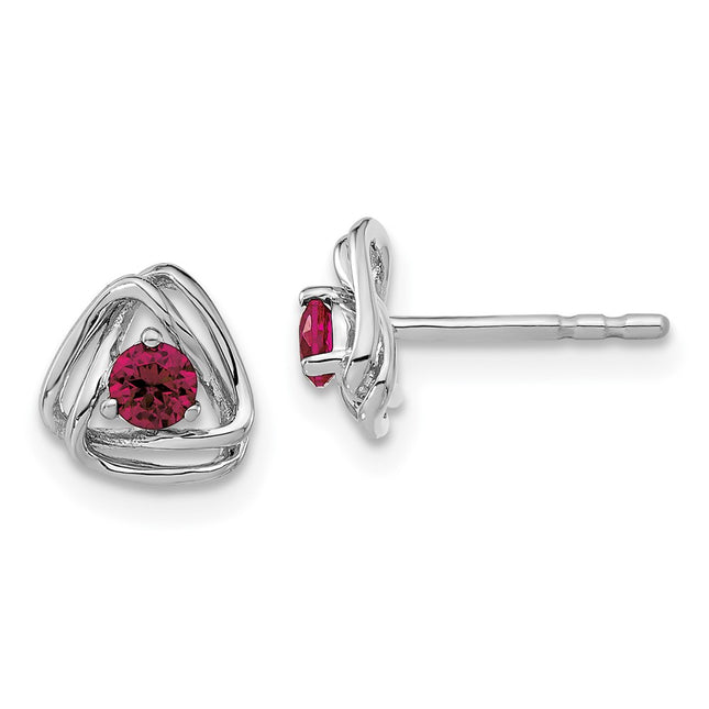 14k White Gold Earrings Style EM7395 - Classique Jewelry Inc.