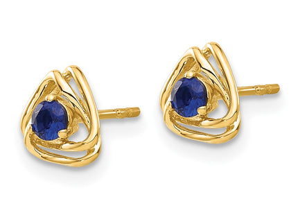 14k Yellow Gold Earrings Style EM7395 - Classique Jewelry Inc.