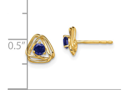 14k Yellow Gold Earrings Style EM7395 - Classique Jewelry Inc.