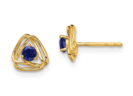 14k Yellow Gold Earrings Style EM7395 - Classique Jewelry Inc.