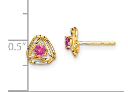 14k Yellow Gold Earrings Style EM7395 - Classique Jewelry Inc.