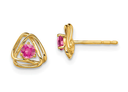 14k Yellow Gold Earrings Style EM7395 - Classique Jewelry Inc.