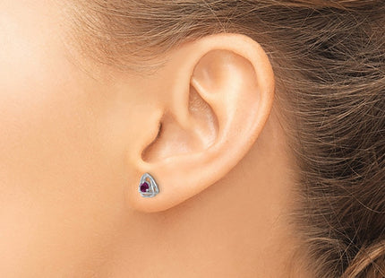 14k White Gold Earrings Style EM7395 - Classique Jewelry Inc.
