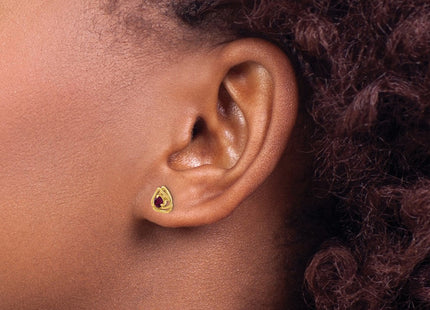 14k Yellow Gold Earrings Style EM7395 - Classique Jewelry Inc.