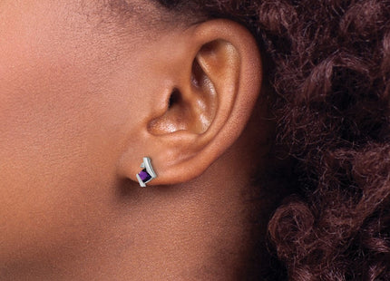 14k White Gold Earrings Style EM7398 - Classique Jewelry Inc.
