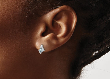 14k White Gold Earrings Style EM7398 - Classique Jewelry Inc.