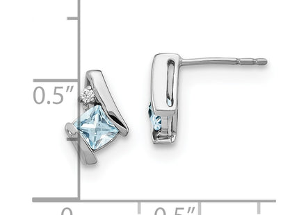 14k White Gold Earrings Style EM7398 - Classique Jewelry Inc.