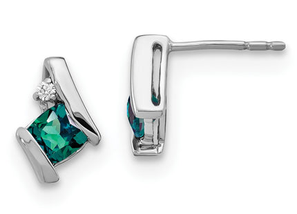 14k White Gold Earrings Style EM7398 - Classique Jewelry Inc.