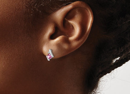 14k White Gold Earrings Style EM7398 - Classique Jewelry Inc.