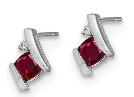 14k White Gold Earrings Style EM7398 - Classique Jewelry Inc.
