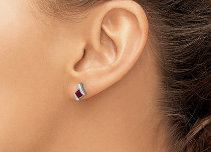 14k White Gold Earrings Style EM7398 - Classique Jewelry Inc.