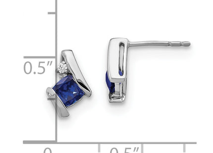14k White Gold Earrings Style EM7398 - Classique Jewelry Inc.