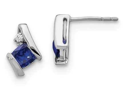 14k White Gold Earrings Style EM7398 - Classique Jewelry Inc.