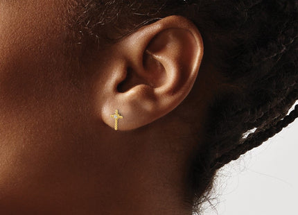 14k White Gold Earrings Style EM7398 - Classique Jewelry Inc.