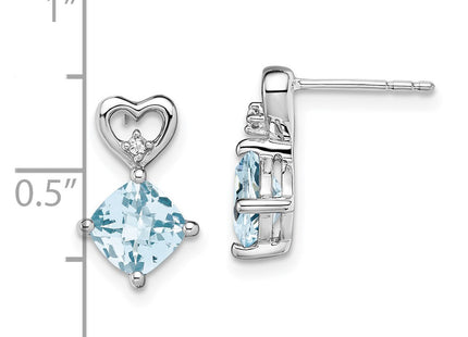 14k White Gold Earrings Style EM7399 - Classique Jewelry Inc.