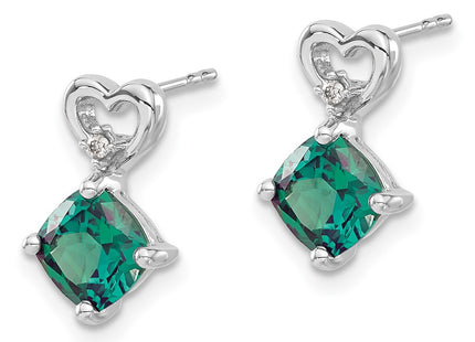 14k White Gold Earrings Style EM7399 - Classique Jewelry Inc.