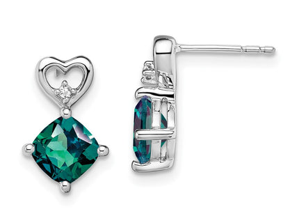 14k White Gold Earrings Style EM7399 - Classique Jewelry Inc.