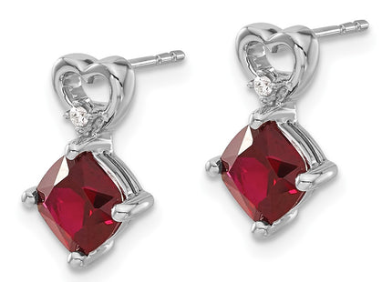 14k White Gold Earrings Style EM7399 - Classique Jewelry Inc.