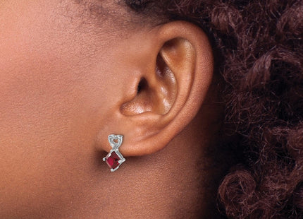 14k White Gold Earrings Style EM7399 - Classique Jewelry Inc.