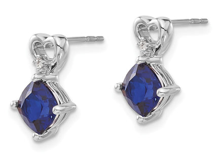 14k White Gold Earrings Style EM7399 - Classique Jewelry Inc.