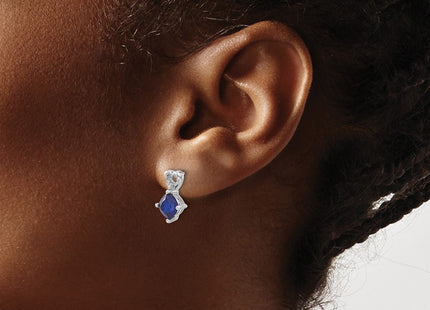 14k White Gold Earrings Style EM7399 - Classique Jewelry Inc.