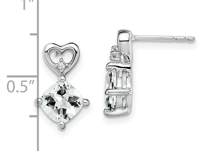 14k White Gold Earrings Style EM7399 - Classique Jewelry Inc.