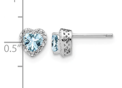 Sterling silver diamond earrings, further view