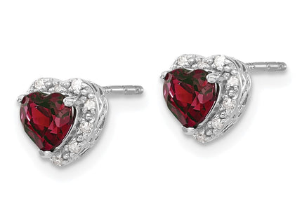Sterling silver diamond earrings, alternate view