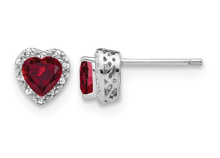 Sterling silver diamond earrings