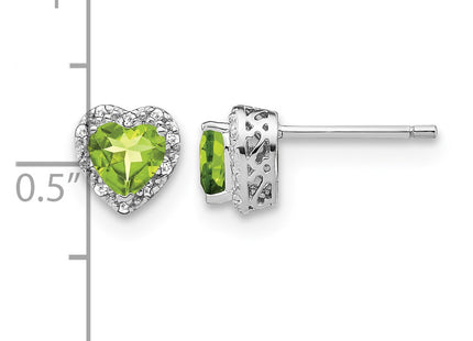 Sterling silver diamond earrings, further view