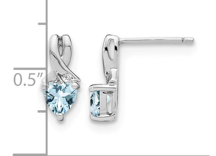 Sterling silver diamond earrings, further view