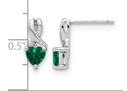 Sterling silver diamond earrings, further view