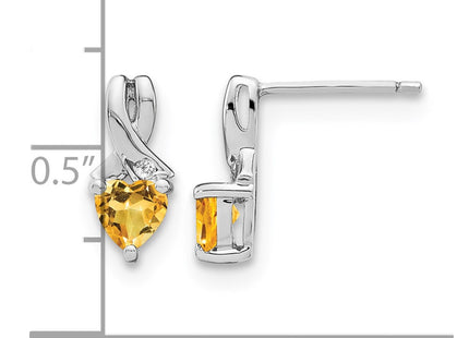 Sterling silver diamond earrings, further view