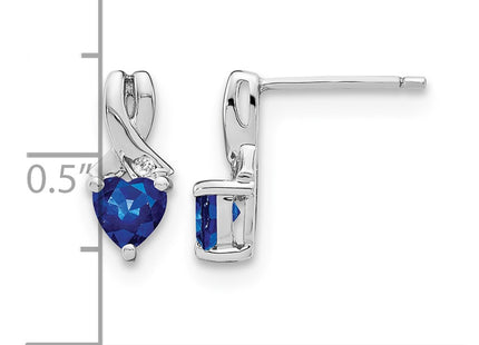 Sterling silver diamond earrings, further view