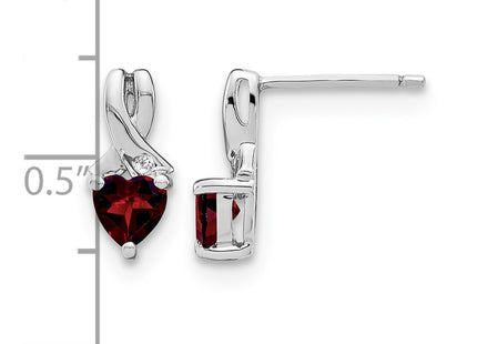 Sterling silver diamond earrings, alternate view