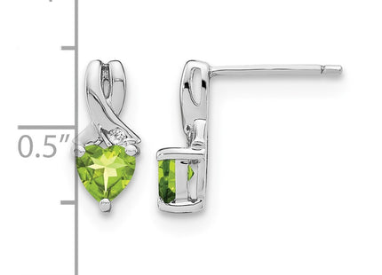Sterling silver diamond earrings, further view