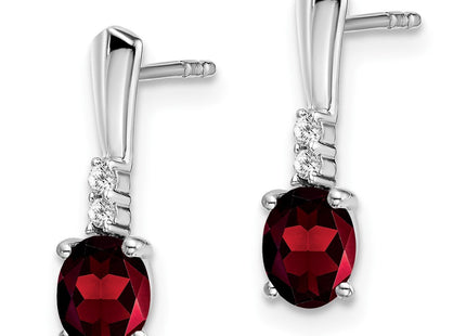 14k White Gold Earrings Style EM7407 - Classique Jewelry Inc.