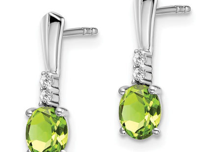 14k White Gold Earrings Style EM7407 - Classique Jewelry Inc.