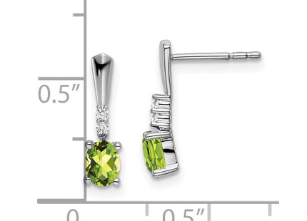 14k White Gold Earrings Style EM7407 - Classique Jewelry Inc.