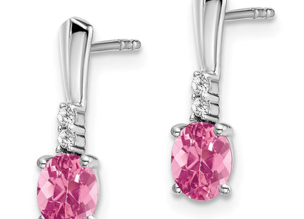14k White Gold Earrings Style EM7407 - Classique Jewelry Inc.