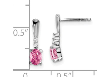 14k White Gold Earrings Style EM7407 - Classique Jewelry Inc.