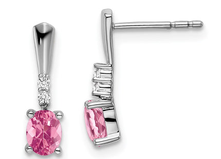 14k White Gold Earrings Style EM7407 - Classique Jewelry Inc.