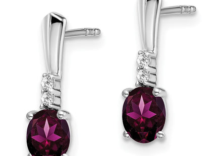 14k White Gold Earrings Style EM7407 - Classique Jewelry Inc.