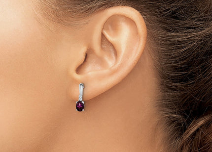 14k White Gold Earrings Style EM7407 - Classique Jewelry Inc.