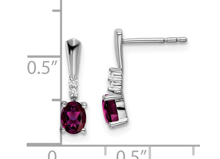 14k White Gold Earrings Style EM7407 - Classique Jewelry Inc.