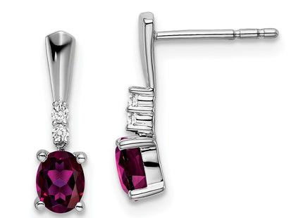 14k White Gold Earrings Style EM7407 - Classique Jewelry Inc.